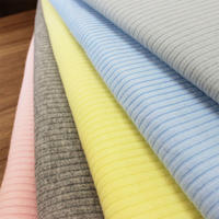 Lycra Cotton Rib Knit Fabric 35% Polyester 40S/1 2*2 Decoration Tablecloth Fofang